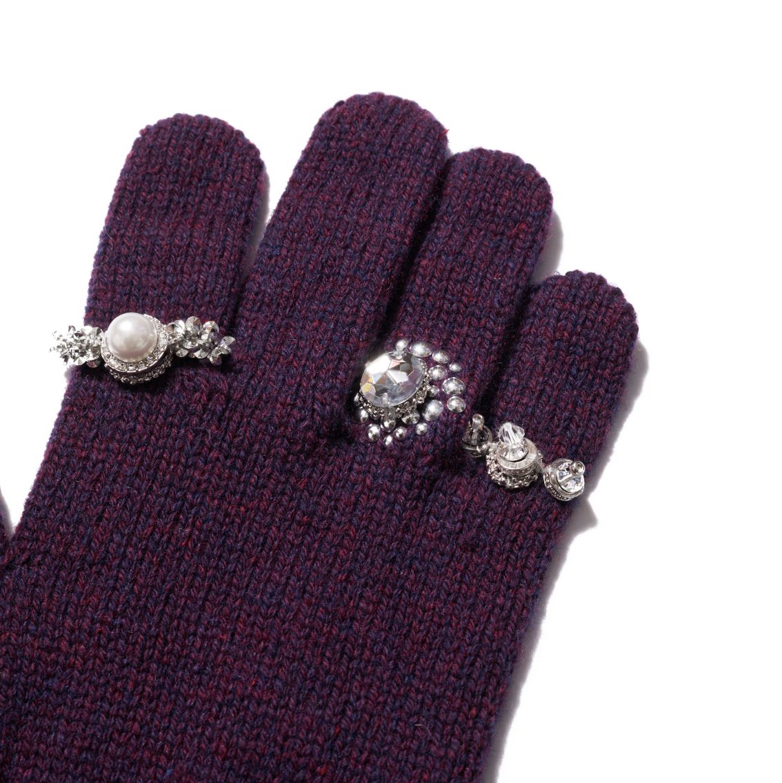doublet 25AW LONG KNIT GLOVES WITH RINGS (25AW87GV04) PURPLE★9月13日(土)発売！