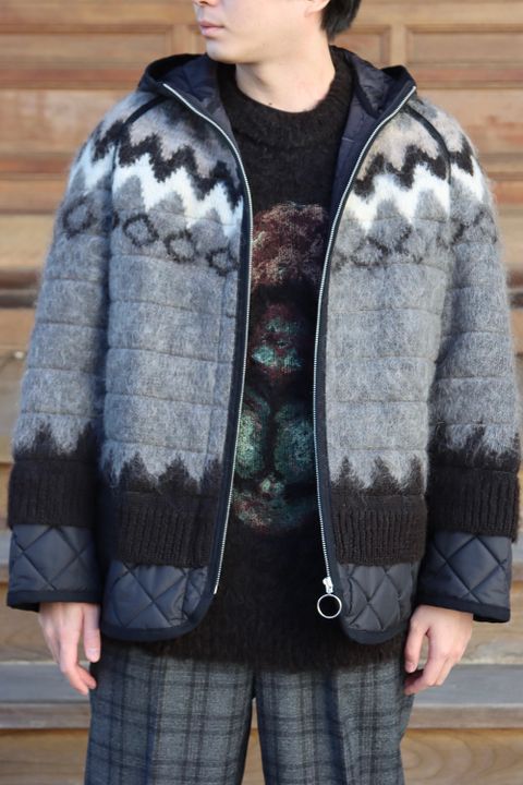 JUNYA WATANABE  ノルディックジャガードフードブルゾン(WH-J019-051) style.2021.11.28