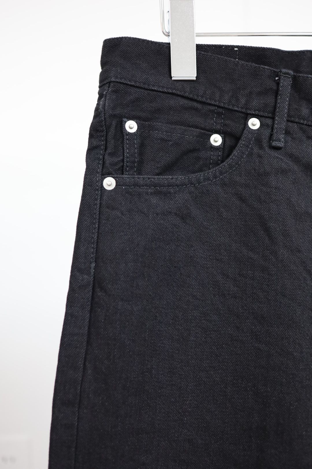 グラフペーパー Selvage Denim Five Pocket wide Straight Pants(GU261-40059RB)BLACK_WASHED★1月24日(土)発売！