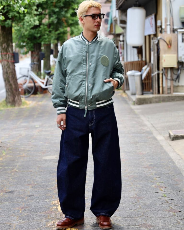 COMME des GARCONS HOMME リブライン入りナイロンツイルジャケット MARKスタイル
