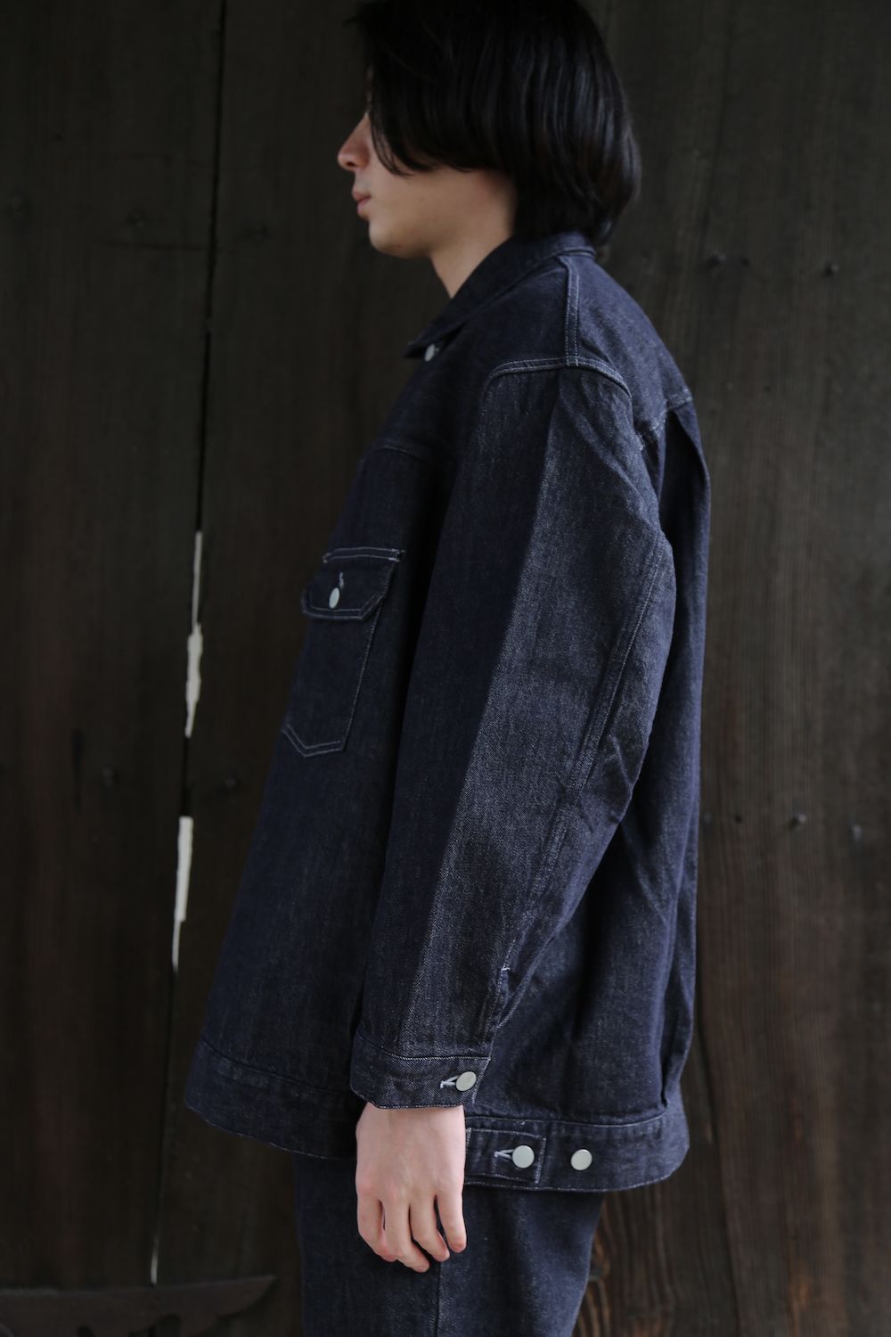 Graphpaper Colorfast Denim Blouson(GM204-30234B) style
