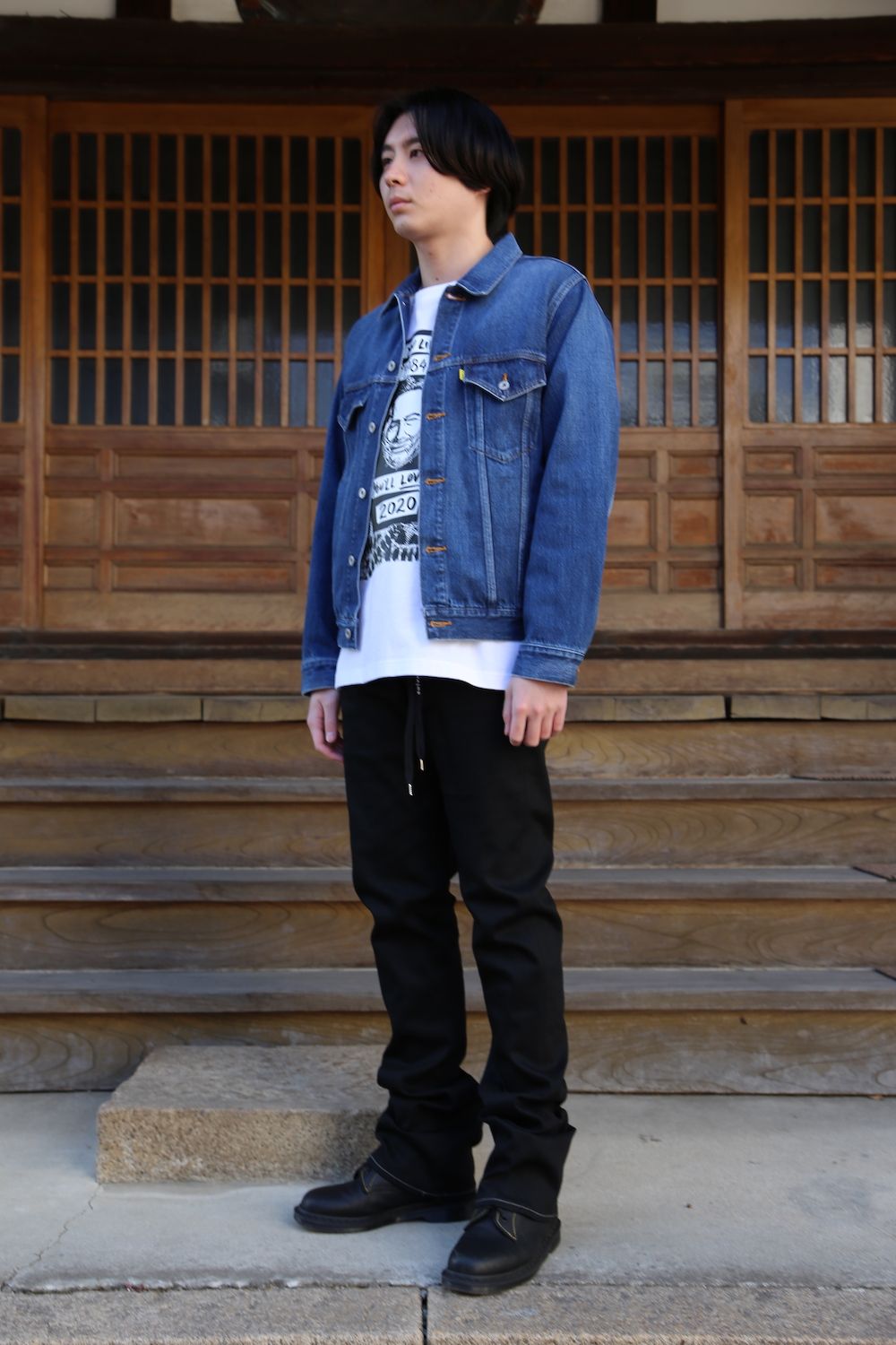doublet MEMORIAL POLAROID DENIM JACKET(21SS06BL115) style.2021.1.31.
