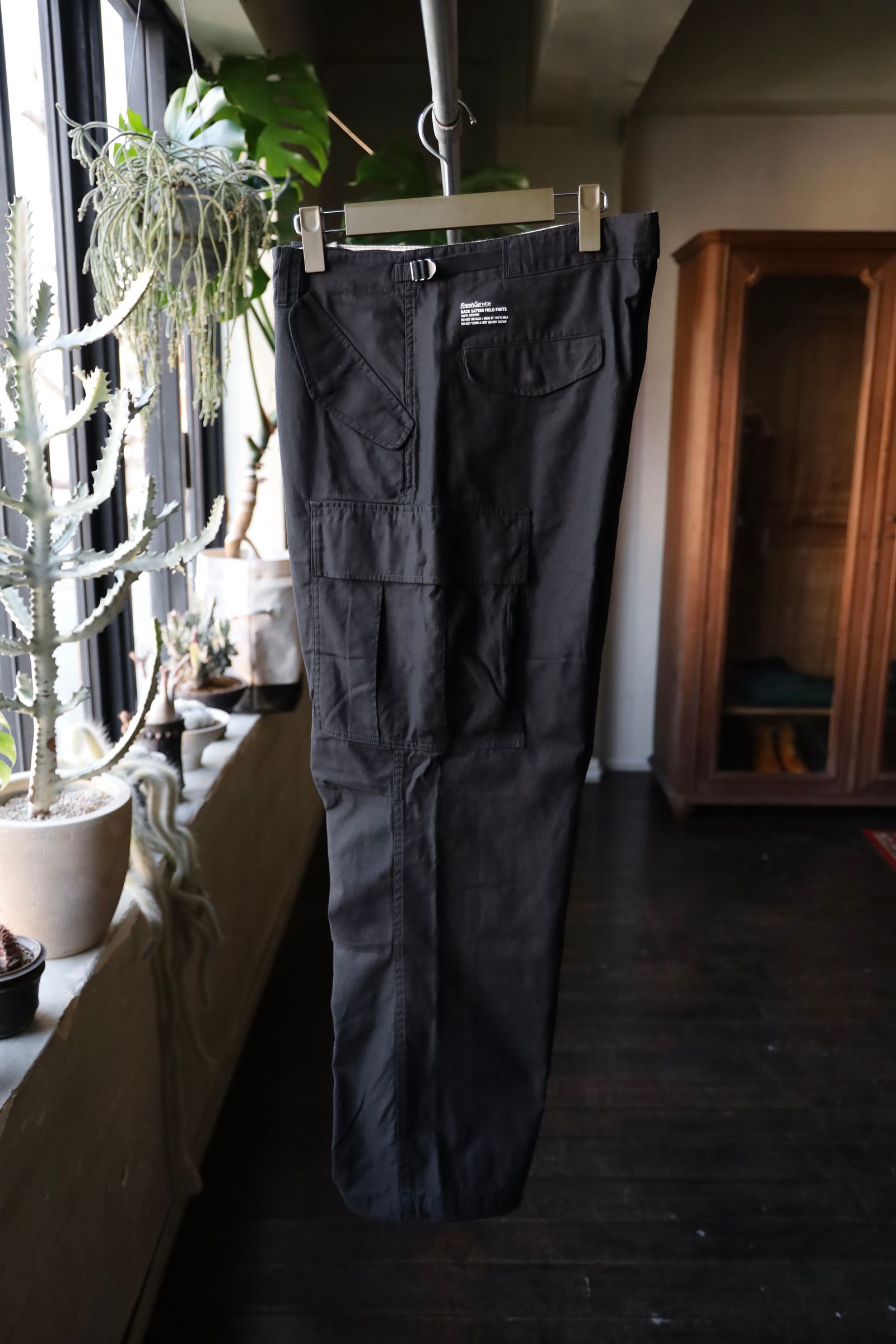 フレッシュサービス BACK SATEEN FIELD PANTS(FSC253-40145)BLACK☆10月11日(土)発売！
