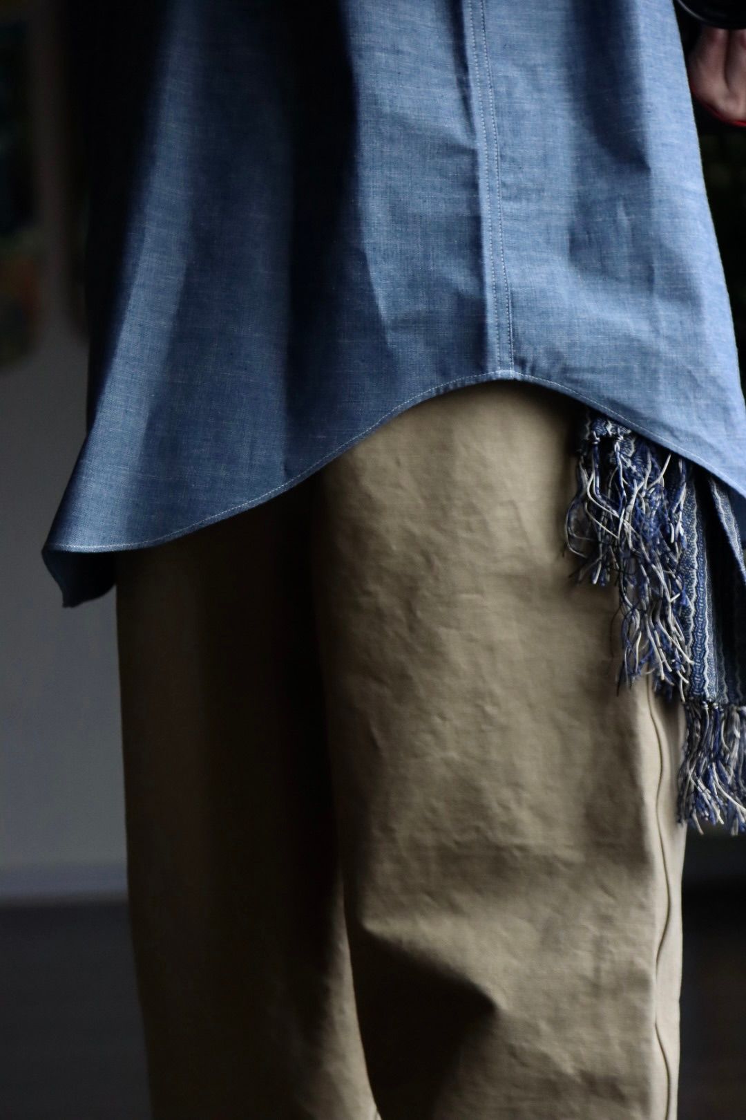 アプレッセ23SSシャツ Rigid Chambray Shirt(23SAP-02-02H)INDIGO