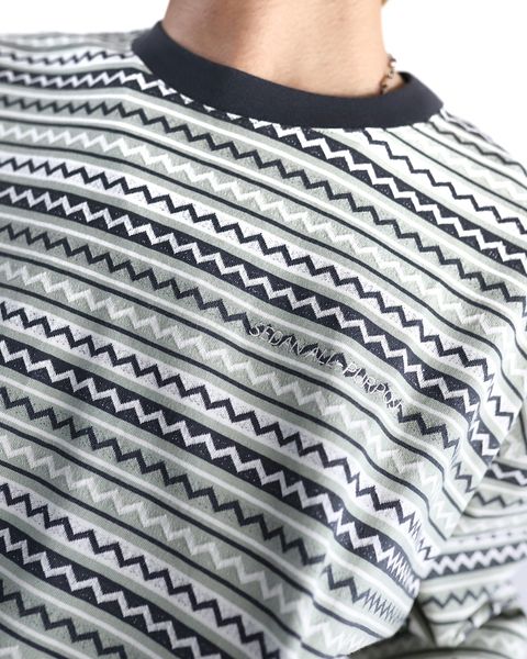 セダンオールパーパス 24SS Jaquard Striped S/S Tee style(Matcha) 2024.4.5