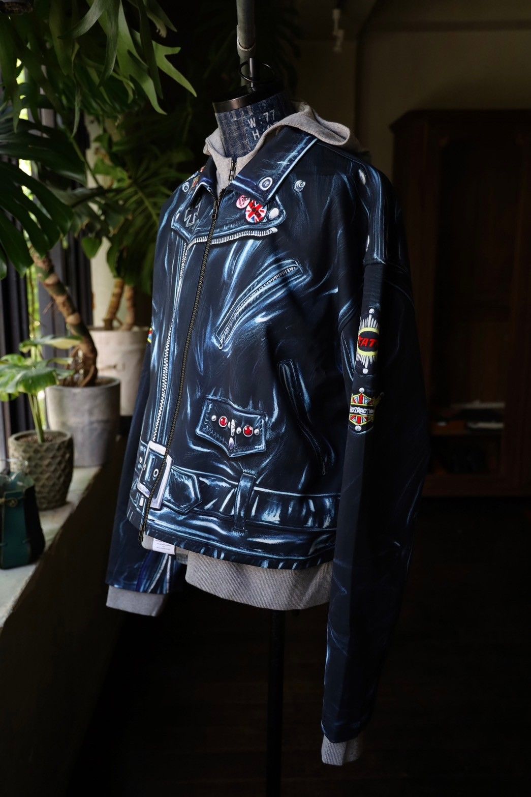 トーキングアバウト ジ アブストラクション 絵画PRINT LAYERED PARKA(NPT-J-003A)