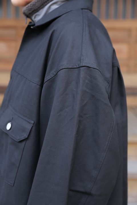 Graphpaper2020AW 新作Double Cloth Peach Trucker Jacket style.2020.11.28.