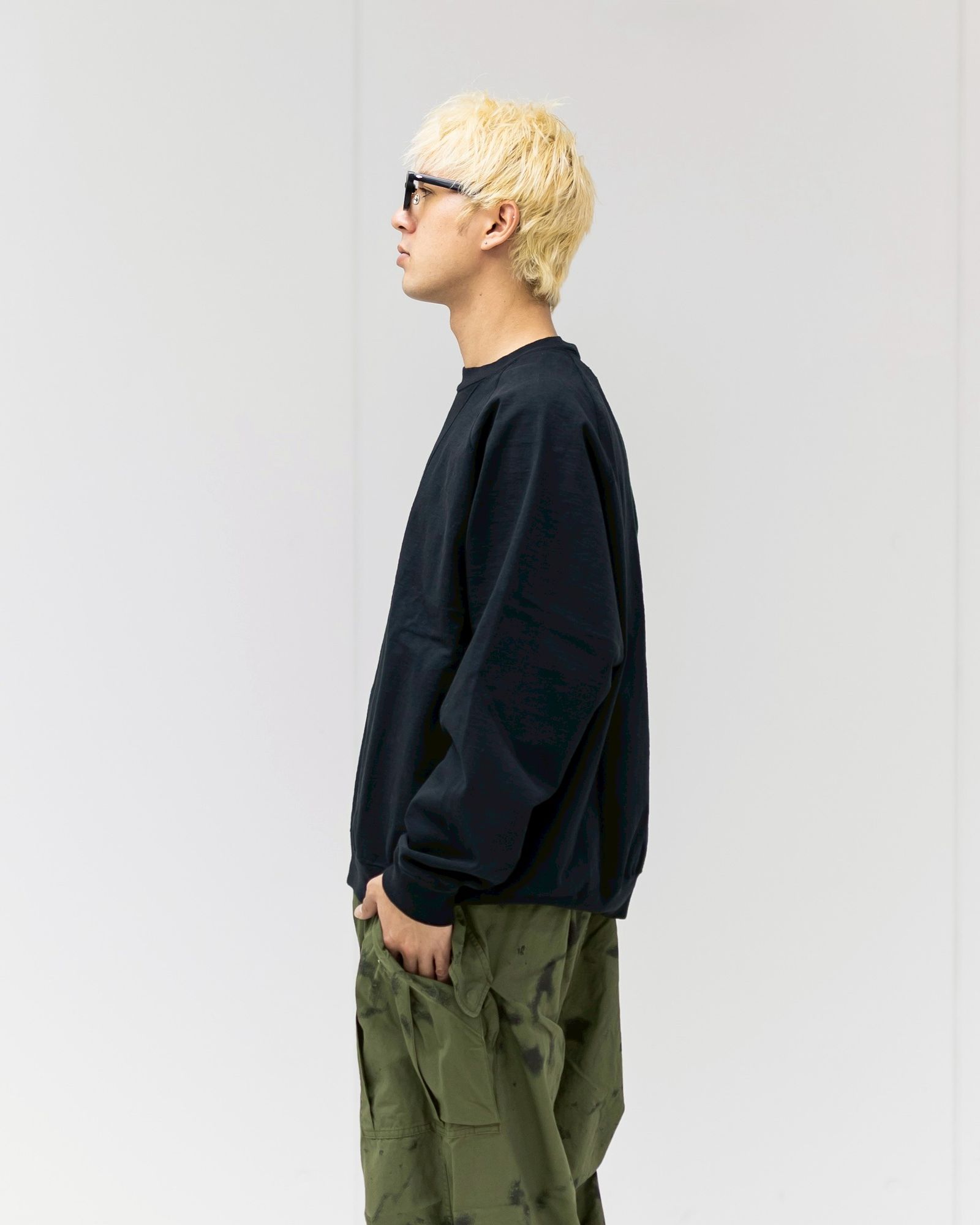 Gurank 25FW スウェット Loop wheel HT big long-t (2548B)BLACK☆新作発売！