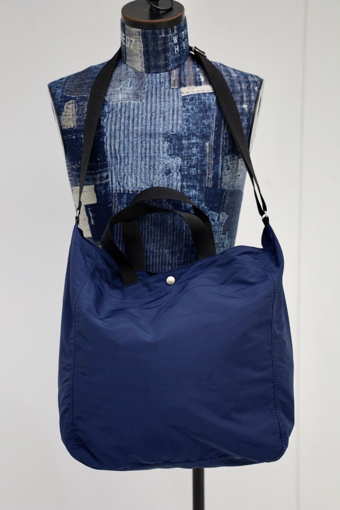 コムデギャルソンオム25FW 綿ナイロングログランバッグ(HP-K292-051)NAVY☆10月3日(金)発売！