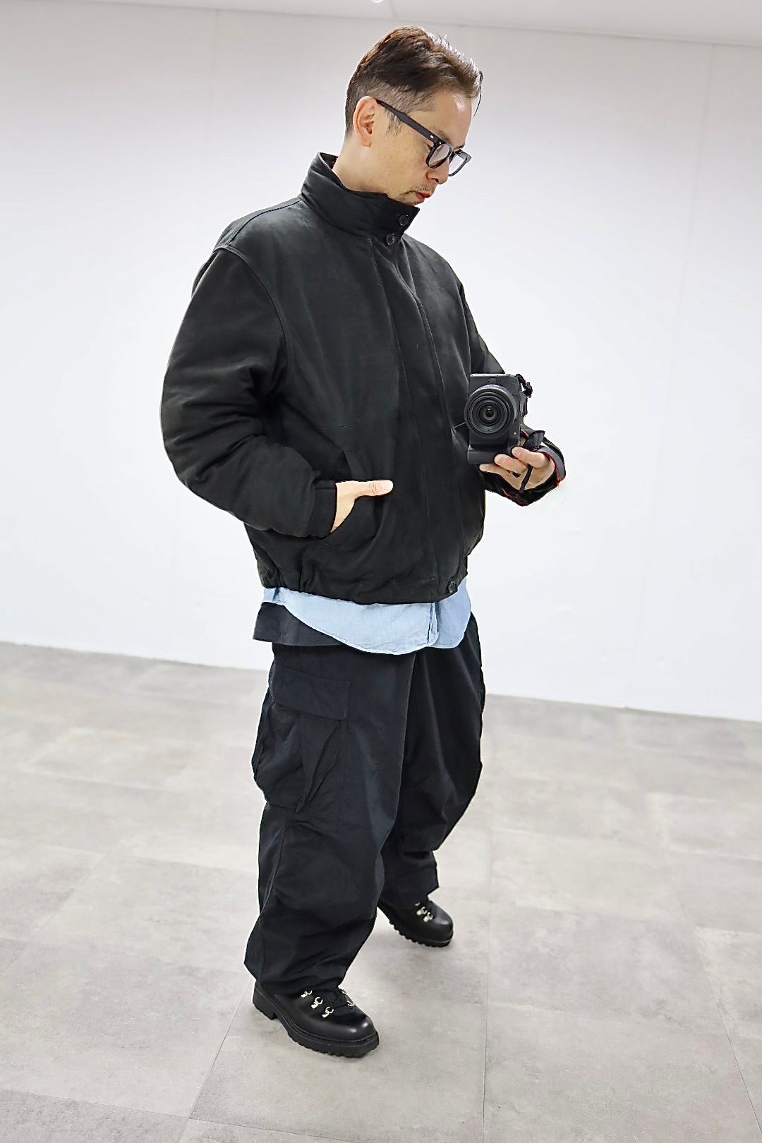 アプレッセ 2025 STYLE2 Nubuck Leather Down Jacket(25AAP-01-01)BLACK☆11月8日(土)発売！