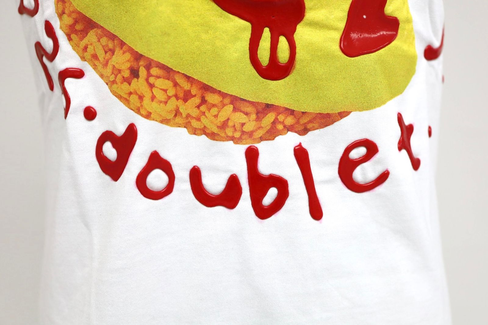 doublet ダブレット26SS KETCHUP MESSAGE OMURICE T-SHIRT (26SS30CS426) WHITE ★1月17日(土)11:00発売！