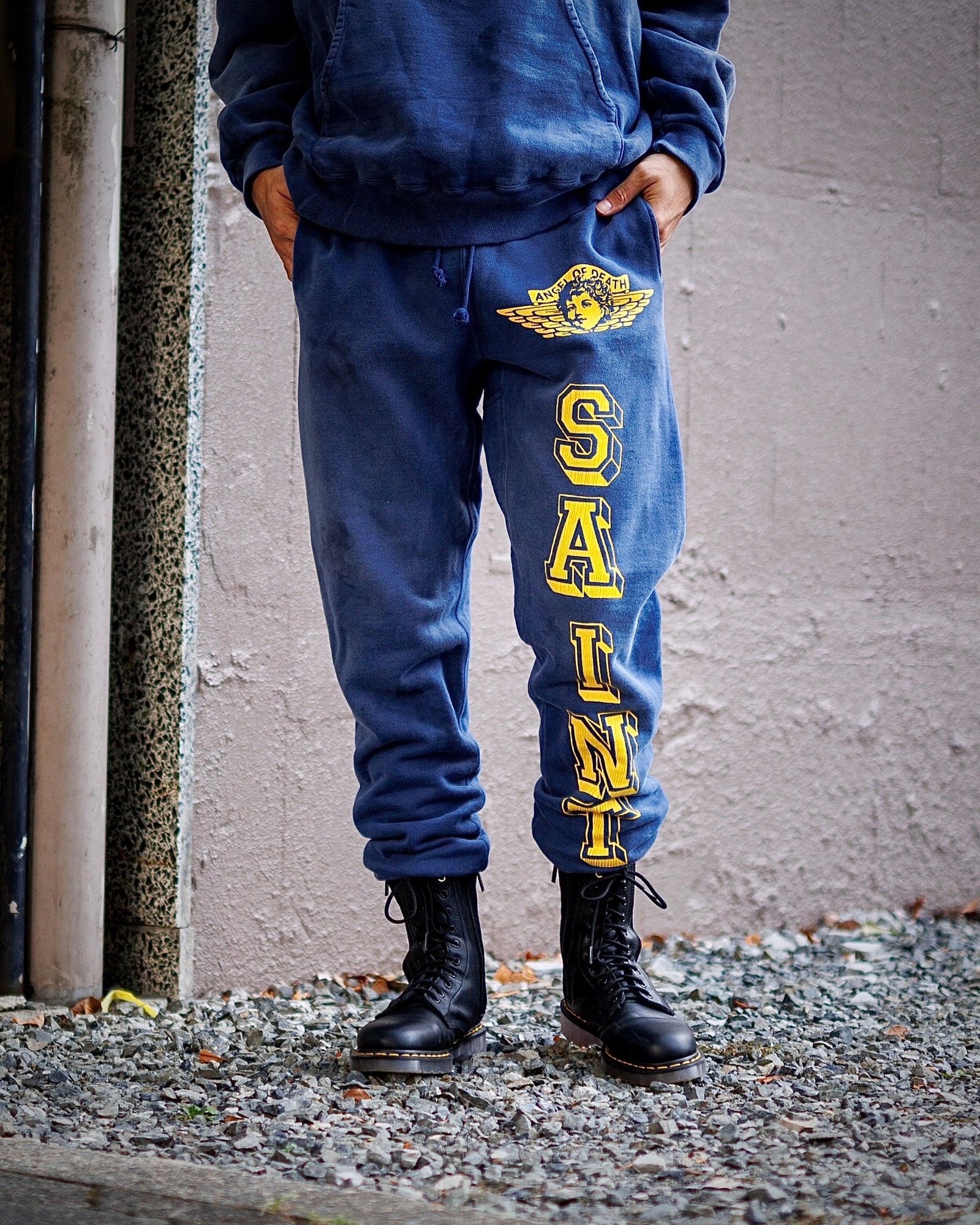 SAINT M×××××× - セントマイケル24AW ANGEL SWT PT(SM-YS1-0000-053)NAVY | mark