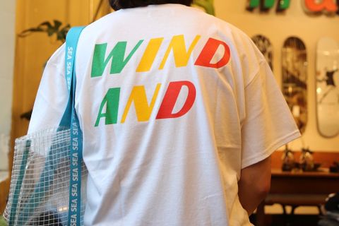 WIND AND SEA SEA"TRICOLOR"TEE(WDS-20S2-CS-05)GIN(WHITE)style.2020.7.10