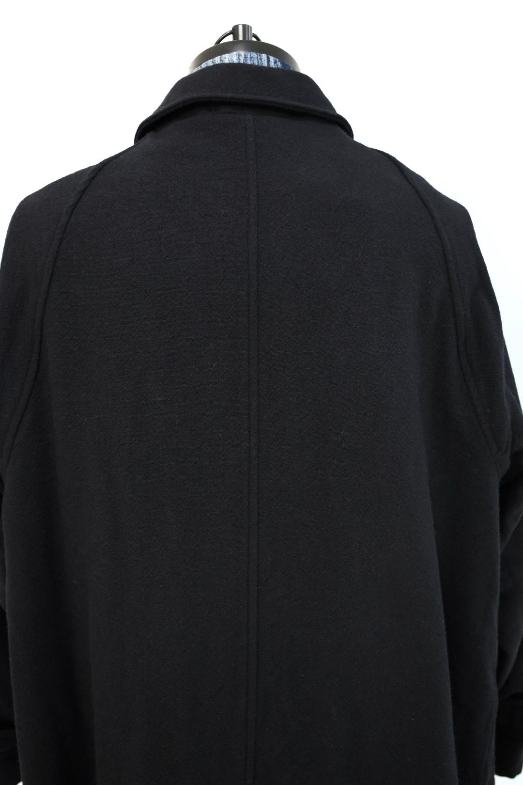 blurhms ブラームス Classic Wool Balmacaan Coat(BHS25F009)BlackNavy☆新作発売！