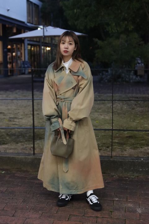 YOKE 新作SPRAY PRINTED TRENCH COAT style.2023.1.24