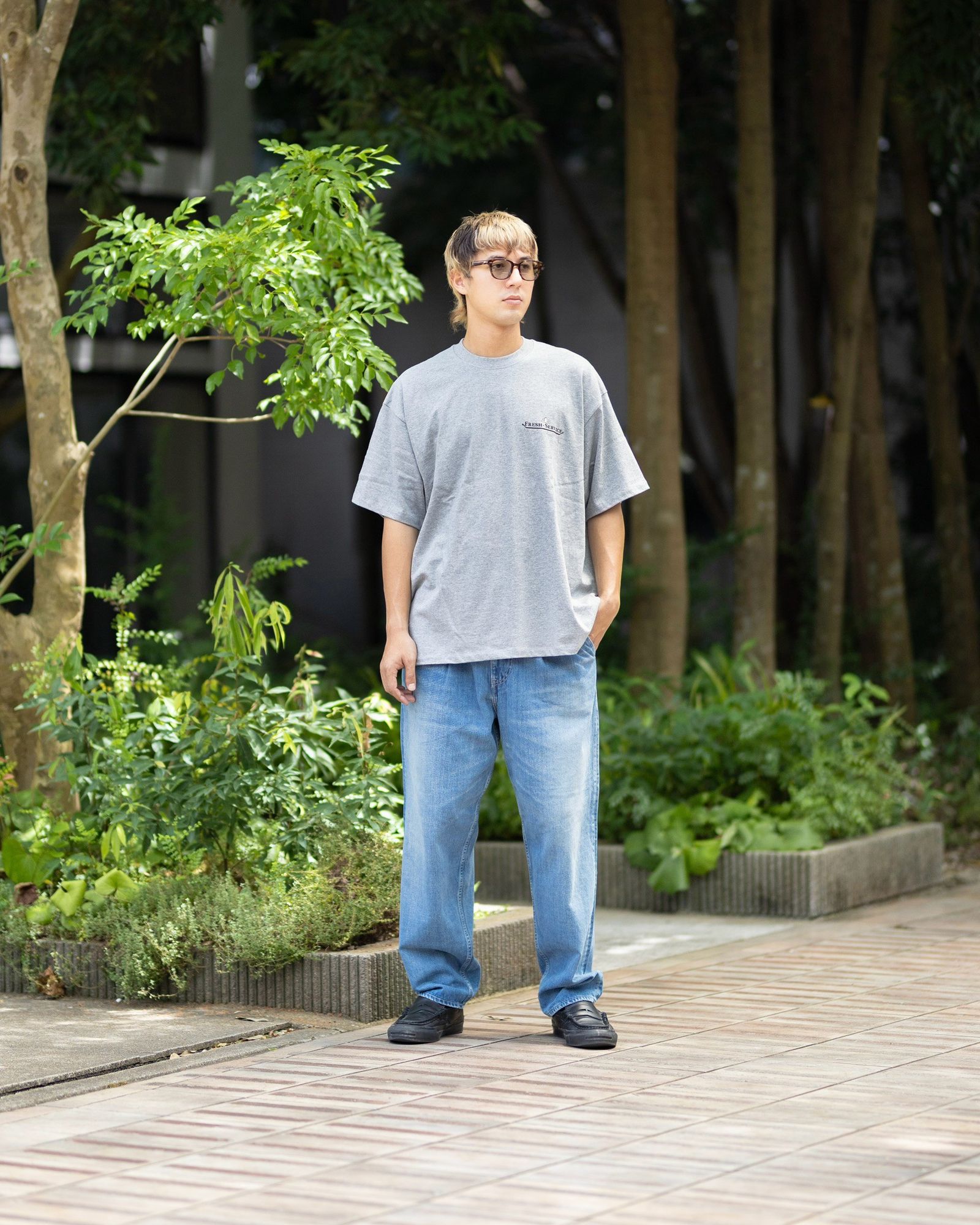 フレッシュサービス CORPORATE PRINTED S/S TEE "FF"(FSC263-70137)H.GRAY☆7月25日(土)新作発売！