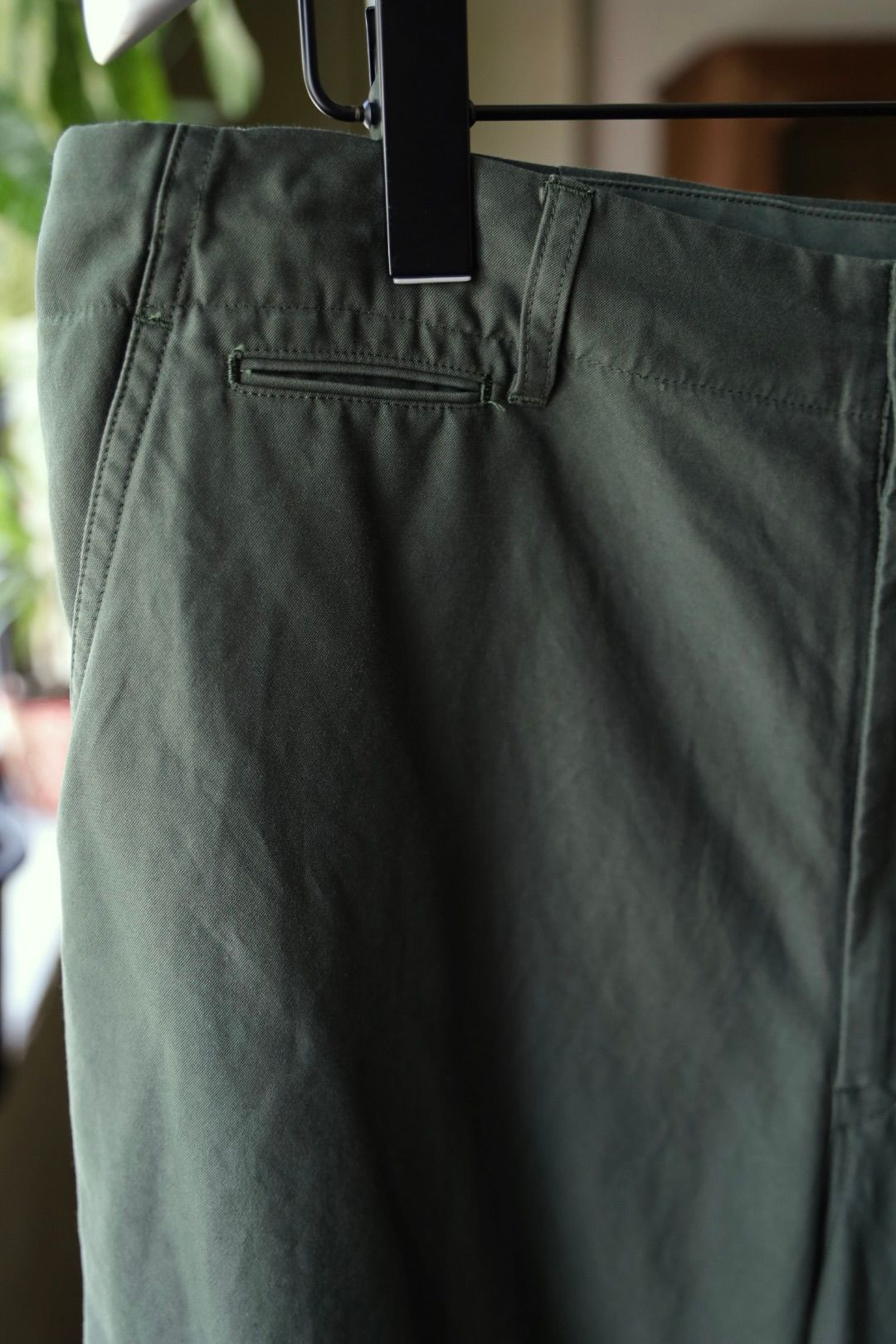 グラフペーパー 25AW Cotton Cupro Back Satin Military Pants(GM253-40345)GREEN☆9月6日(土)発売！