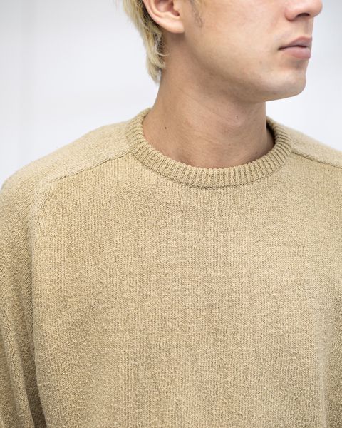 A.PRESSE   Washed Silk Nep Crew Neck Sweater (BEIGE) 1月10日(土)新作発売！