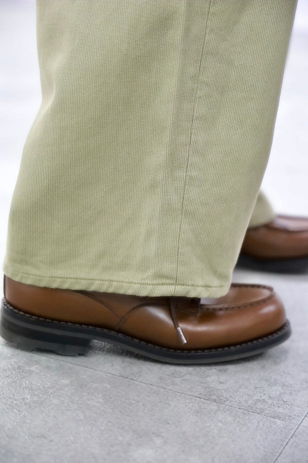 A.PRESSE 2026 STYLE1 Washed Silk Cotton Pique Pantsスタイル