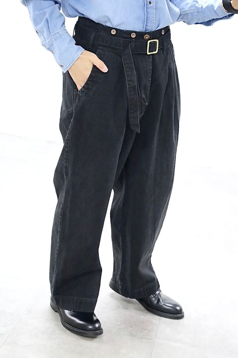 Gurank 26SS CH belted work pantsスタイル2026.3.5.