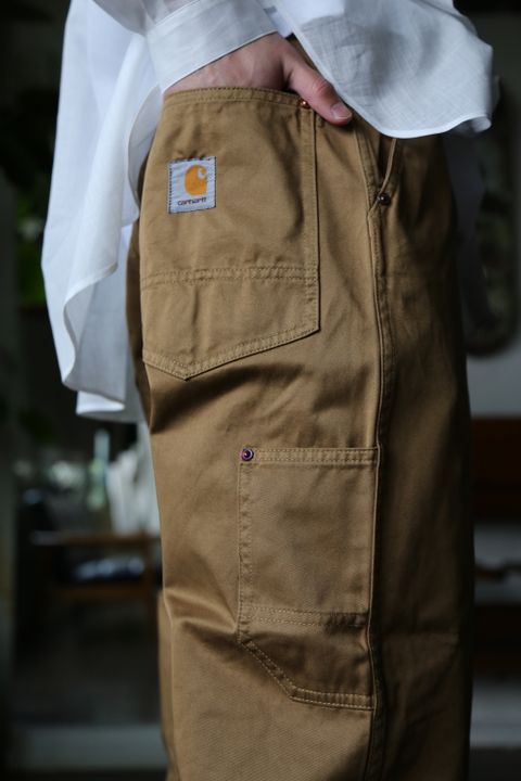 eYe JUNYA WATANABE MAN CarharttカーハートWネームパンツ(WG-P905-100) style. 2021.04.17.
