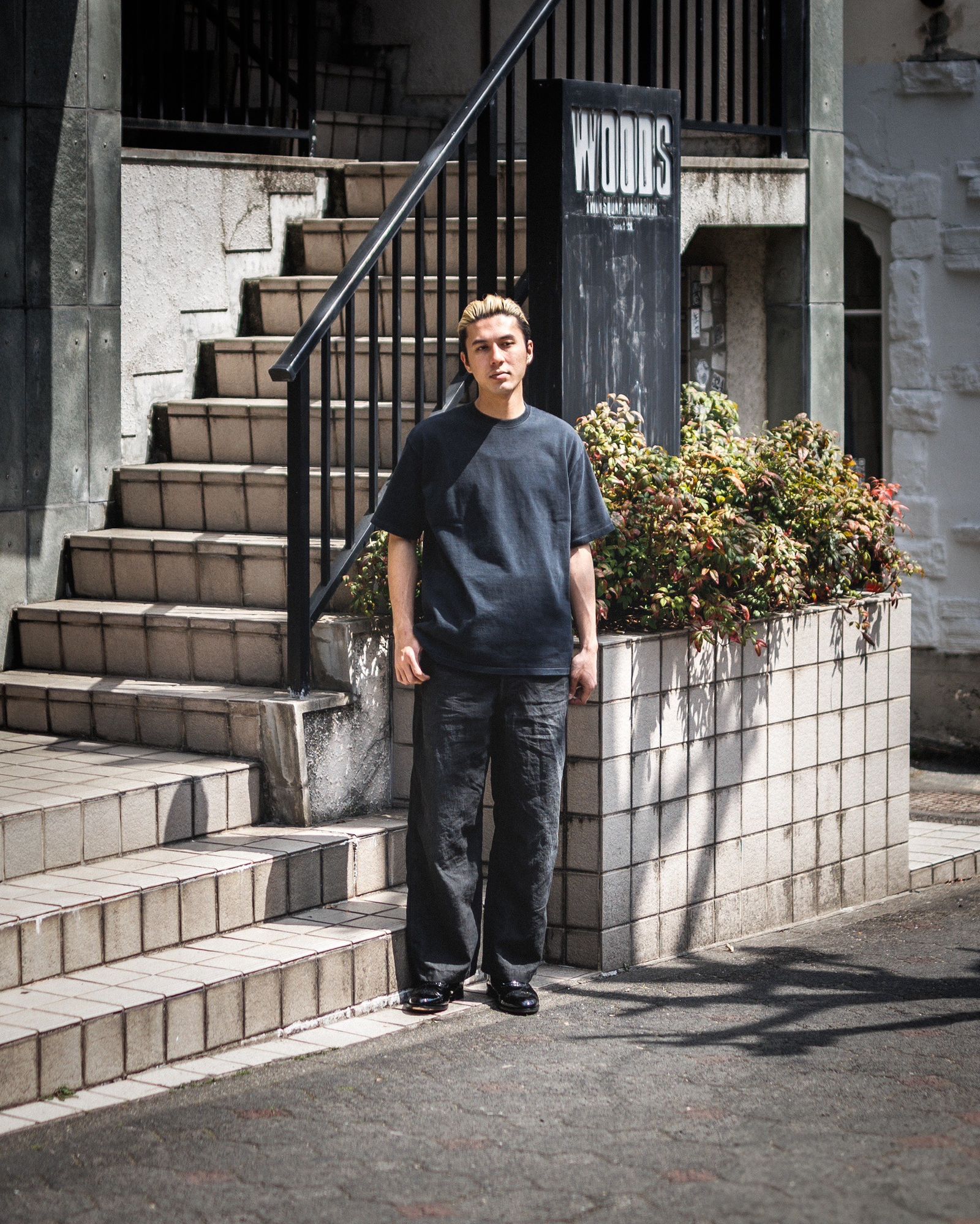アプレッセ Vintage S/S T-shirt (25SAP-05-04K) BLACK
