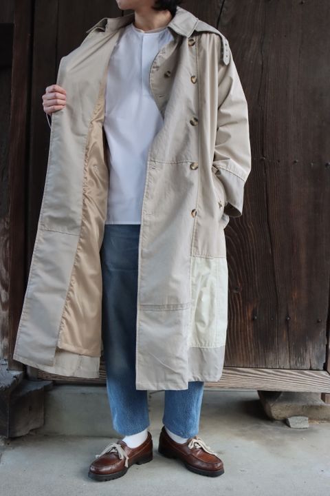 SEEALL RECONSTRUCTED TRENCH COAT(SAU23 CT601) MIX style. 2022.03.17.
