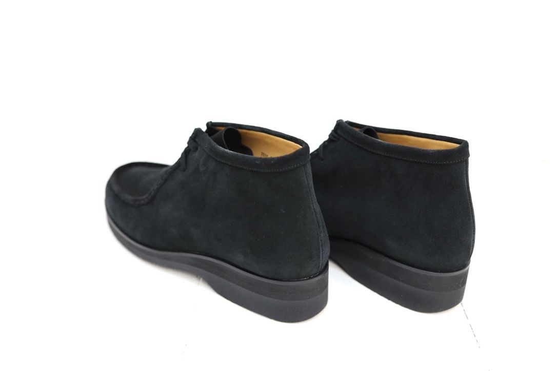 FOOTWORKSフットワークス  チロリアンシューズ Tyrolean shoes in suede leather(F02-0003_M)BLACK☆新作発売！