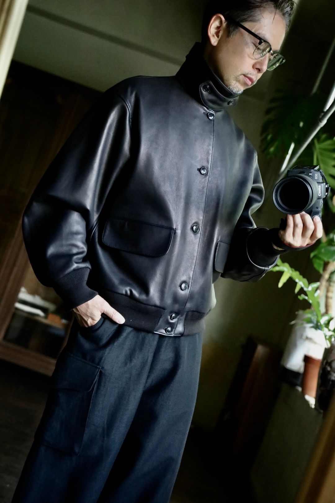 blurhms Lamb Leather Jacketスタイル.2024.8.24.
