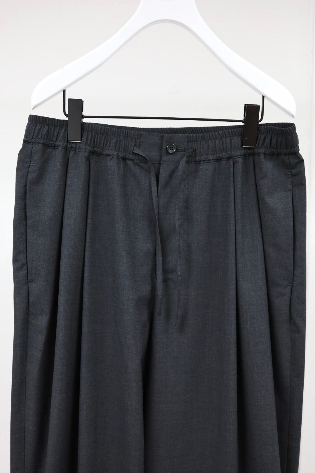 Graphpaper 26SS Fine Wool Heather Drawstring Track Pants(GM261-40322)CHARCOAL☆2月21日(土)発売！