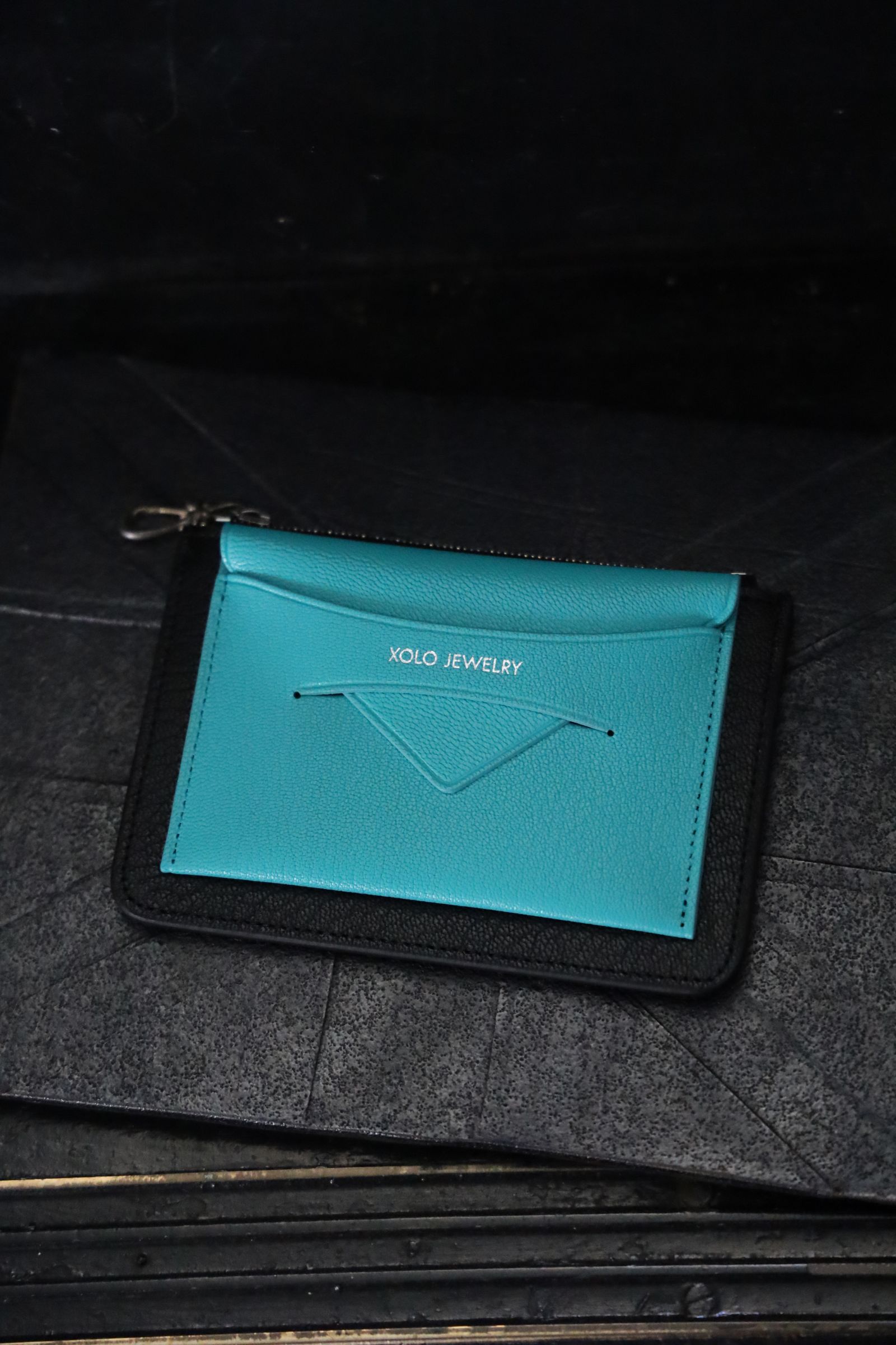 XOLO JEWELRY ショロジュエリー / Zip Card Case (XOWC001TEA) TEAL☆6月17日発売！