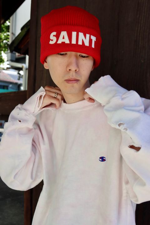 ©SAINT Mxxxxxx セントマイケル 23AW CREW NECK SWEAT_ONE POINTスタイル