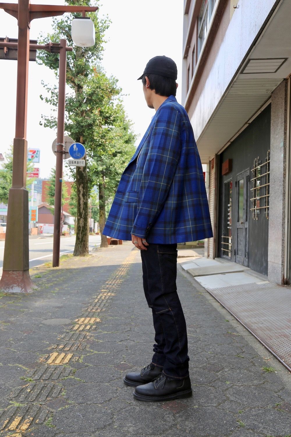 JieDa TARTAN CHECK JACKET "BLUE"Style.2020.8.22.