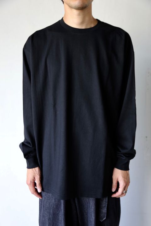 Graphpaper L/S Oversized Tee BLACK Style.2020.8.28.
