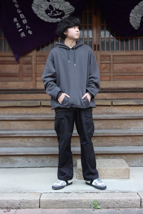 YOKE RESIZED WIDE HOODIE(YK21AW0278CS) style. 2021.09.27.