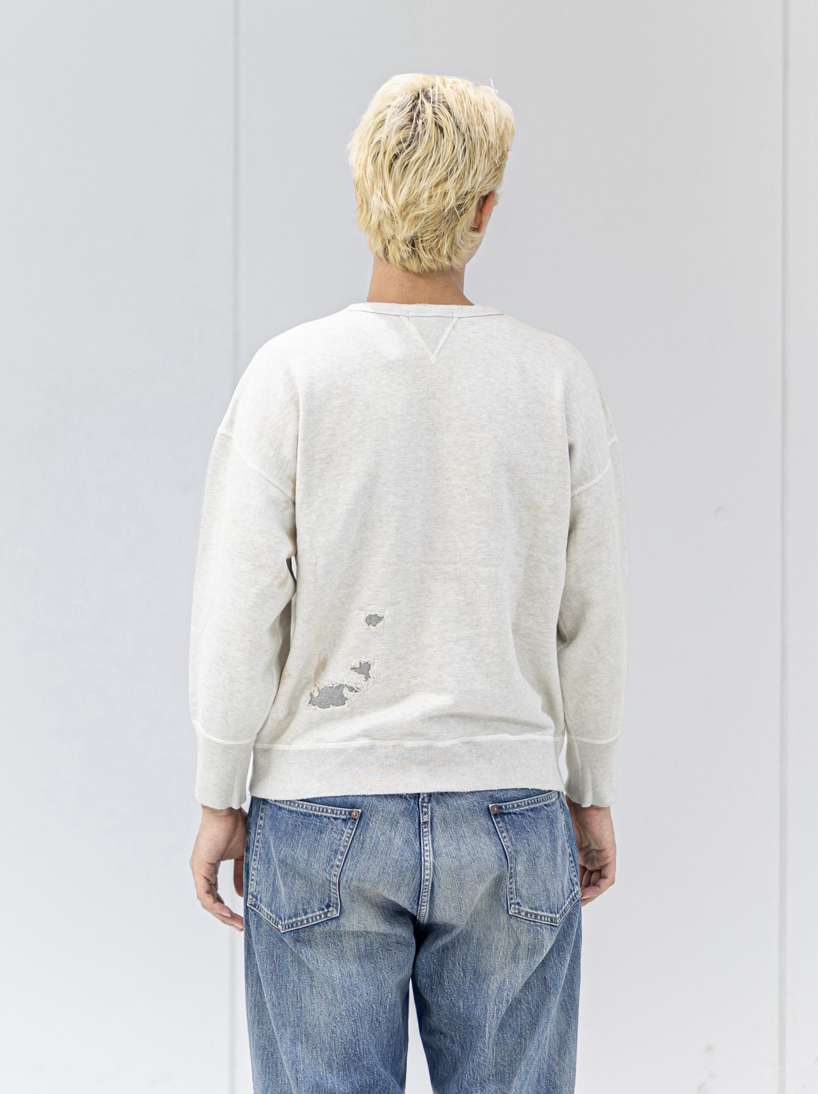 BOW WOW 26FW REPAIRED DOUBLE V SWEATSHIRT - U.S.ARMY(BWU-RDVSA)OATMEAL☆9月5日(土)11:00発売！