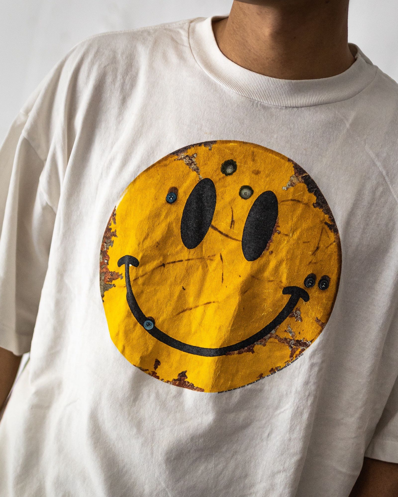セントマイケル Tシャツ SMILE KLF_SS TEE(SM-HR1-0000-C02)WHITE
