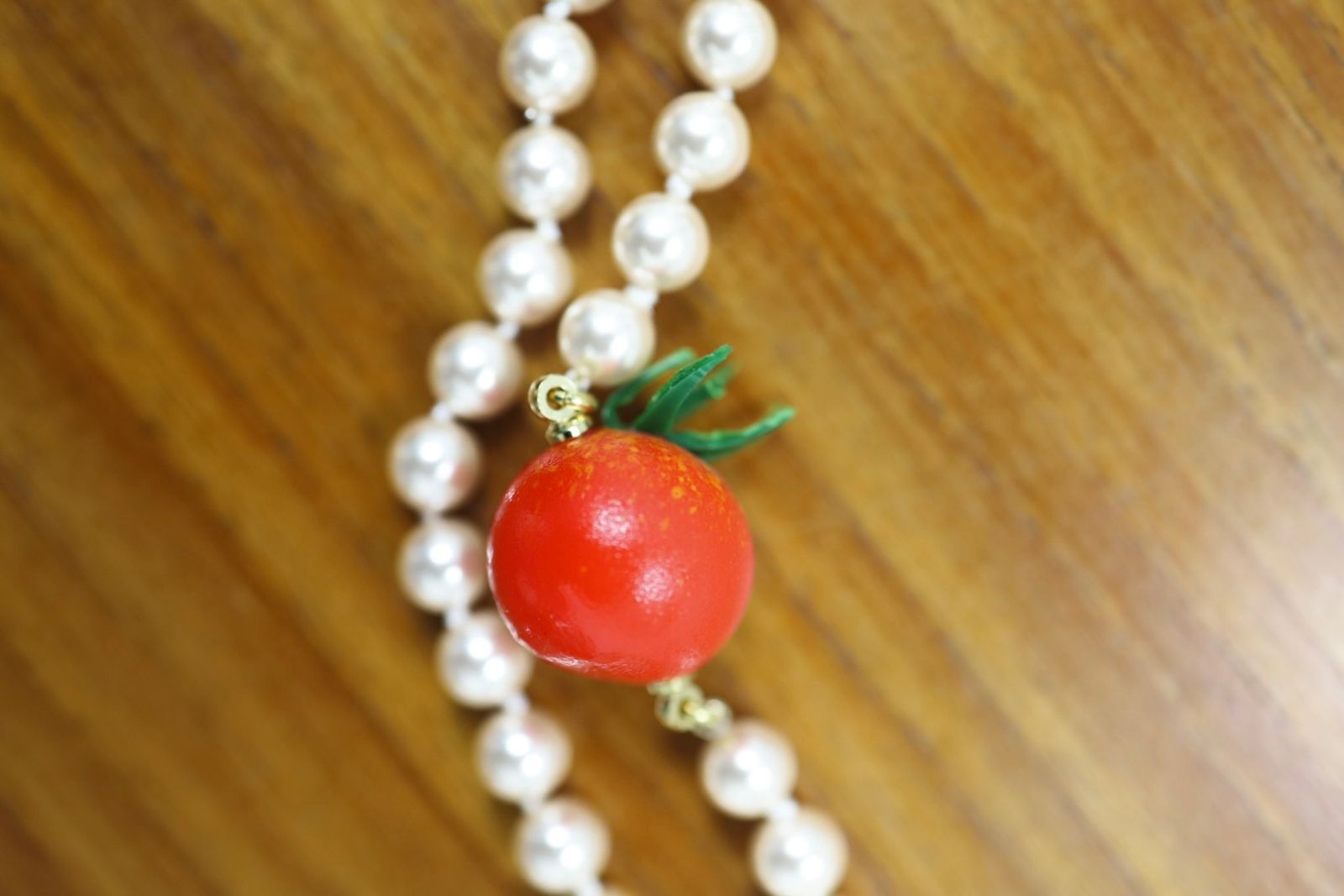 doublet ダブレット26SS FOOD SAMPLE PEARL NECKLACE (26SS83AC43) TOMATO★1月17日(土)11:00発売！