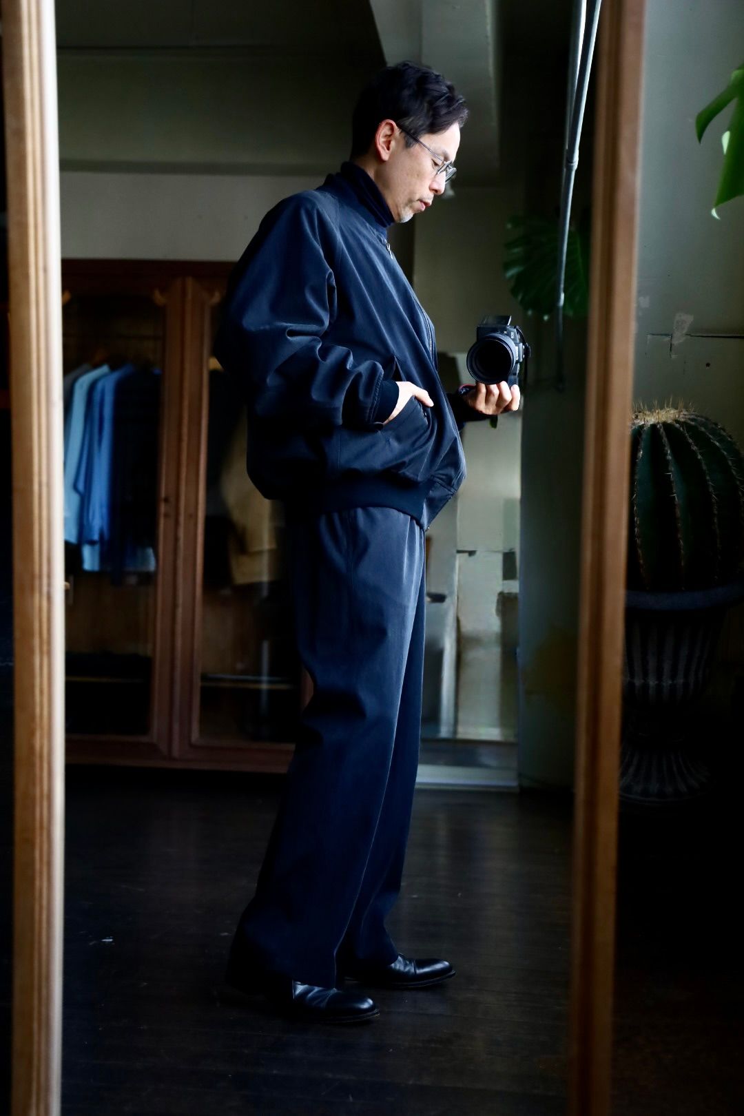 アプレッセ Silk Padding Jacket(25SAP-01-08H)NAVY☆1月11日(土)発売！