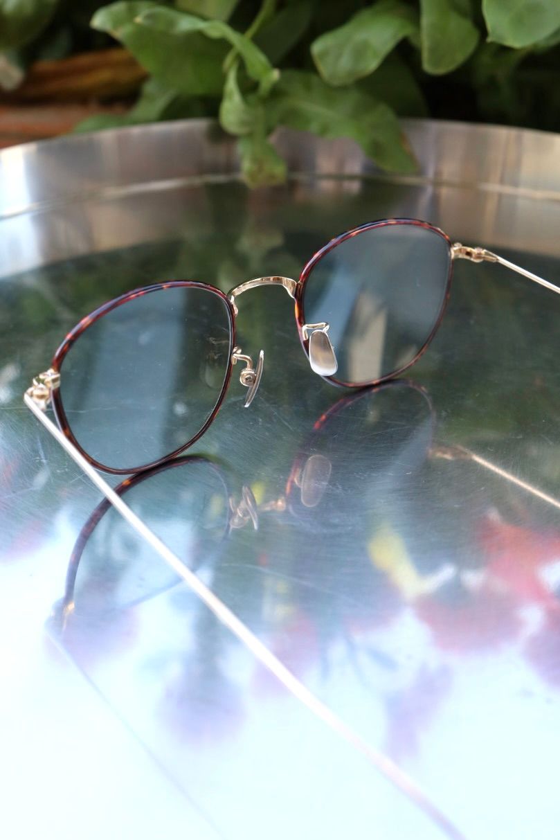 ノチノオプティカル KOUGETSU NOCHINO-N13 #5. CHAMPAGNE GOLD & AMBER× CLEAR to D.GREY (調光モデル)☆4月18日(土)再入荷！