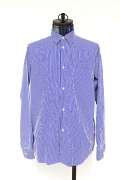 グラフペーパーシャツ Broad Stripe Regular Collar Shirt (GM264-50021STB)BLUE STRIPE☆10月31日(土)発売！