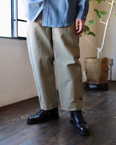 A.PRESSE Rigid Chambray Shirt style.2023.2.10