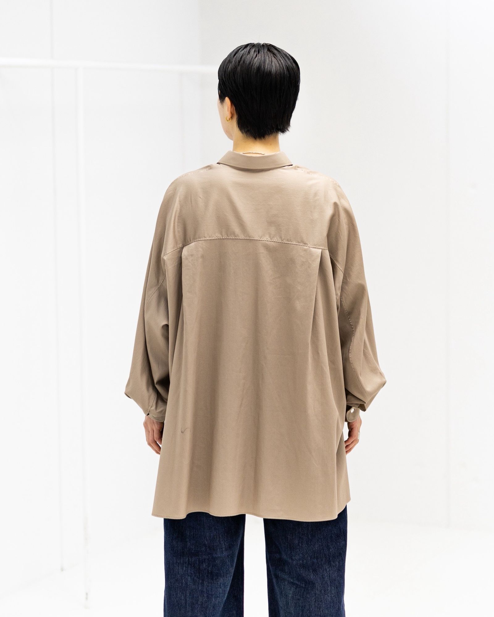 Graphpaper Silicon Poplin Deep Slit Regular Collar Shirt STYLE 2026.03.26