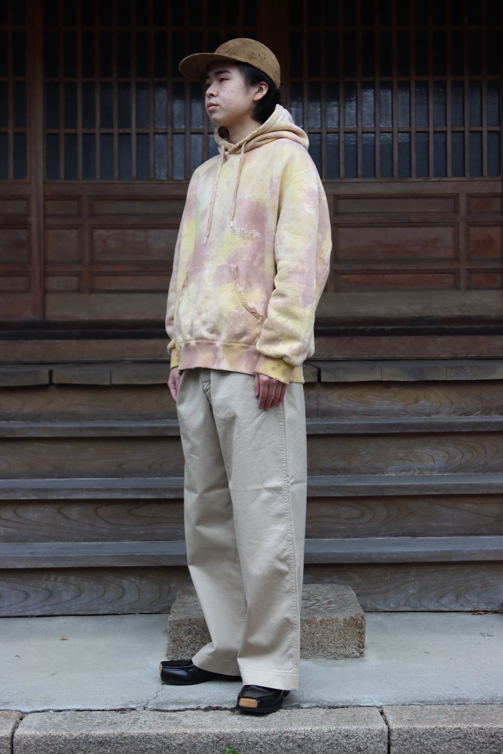 doublet WASTE VEGETABLE DYED HOODIE(22SS28CS209) style. 2022.01.19