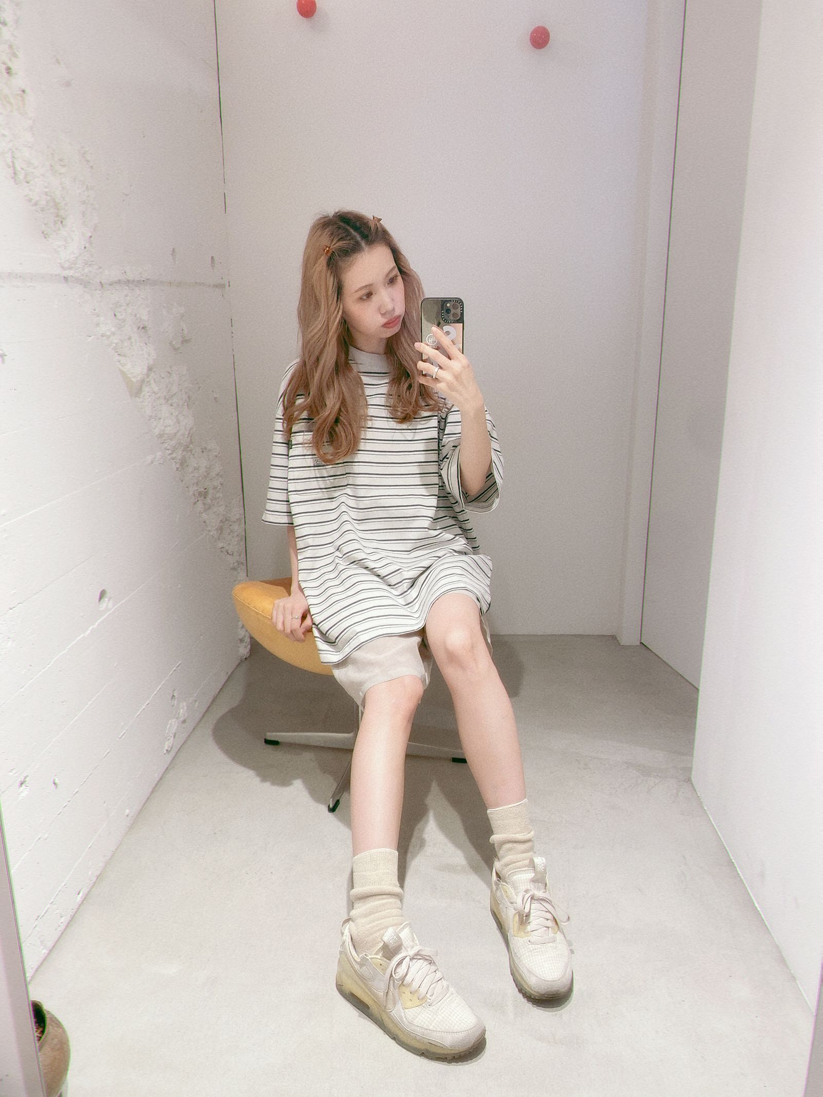 セダンオールパーパス SS24  Striped S/S Pocket Tee(SD24S-CT05)Stone Navy☆4月20日(土)発売！