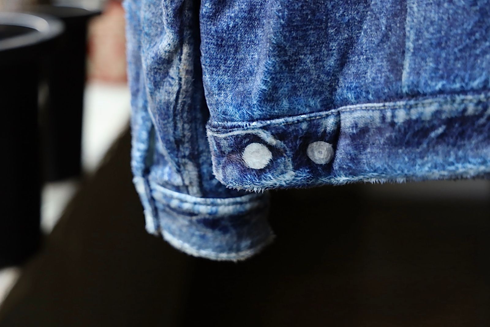 トーキングアバウト ジ アブストラクション 25AW  DENIM PRINT FUR JKT (2526AW-J001)BLUE☆新作発売！