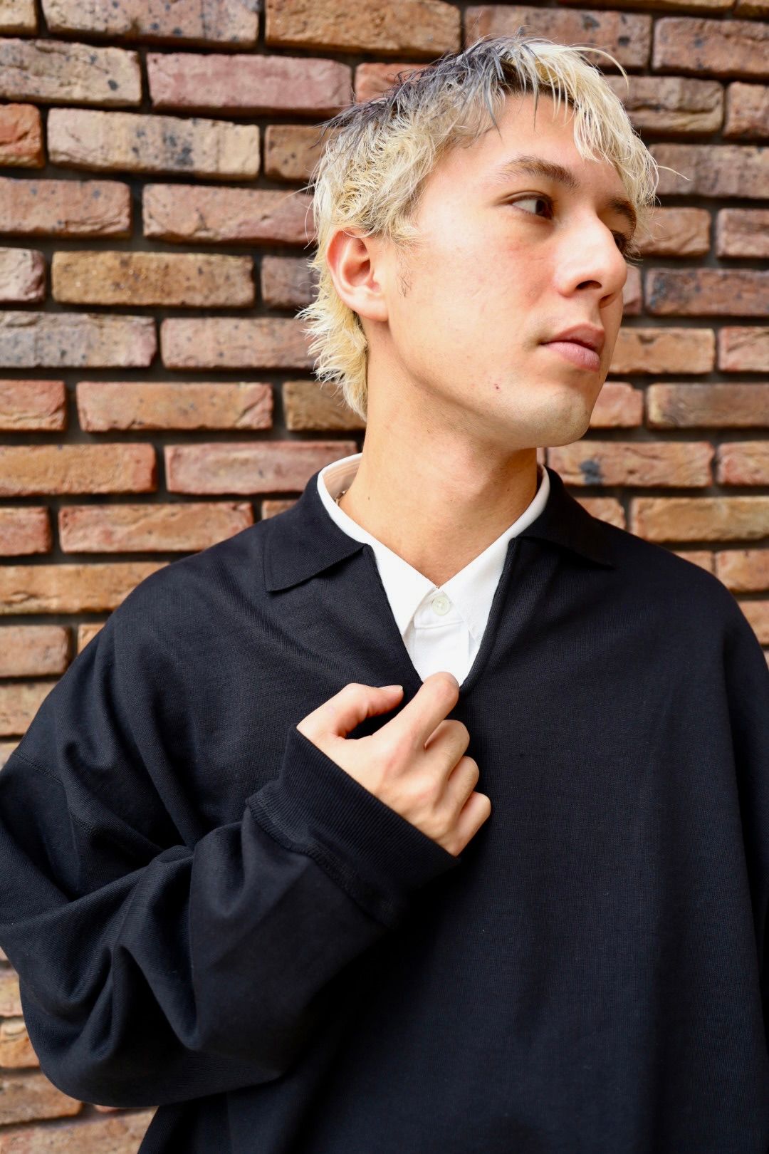 MARKAWARE マーカウェア Organic Cotton Heavy Fleece Skipper Huge Sweatオーガニックコットンヘビー吊裏毛 / スキッパーヒュージスウェット(A25C09CS04C)BLACK☆新作発売！