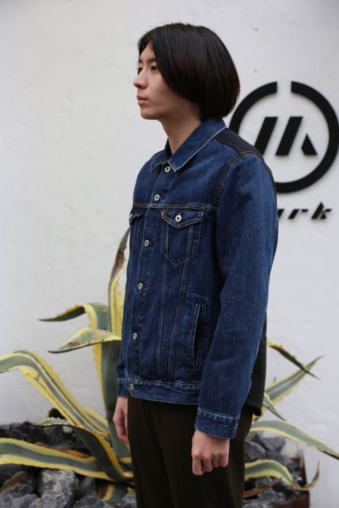 JUNYA WATANABE COMME des GARCONS MAN 綿デニム×ウールツイルチェックLevi′s Wネームジャケット style.2020.11.23.