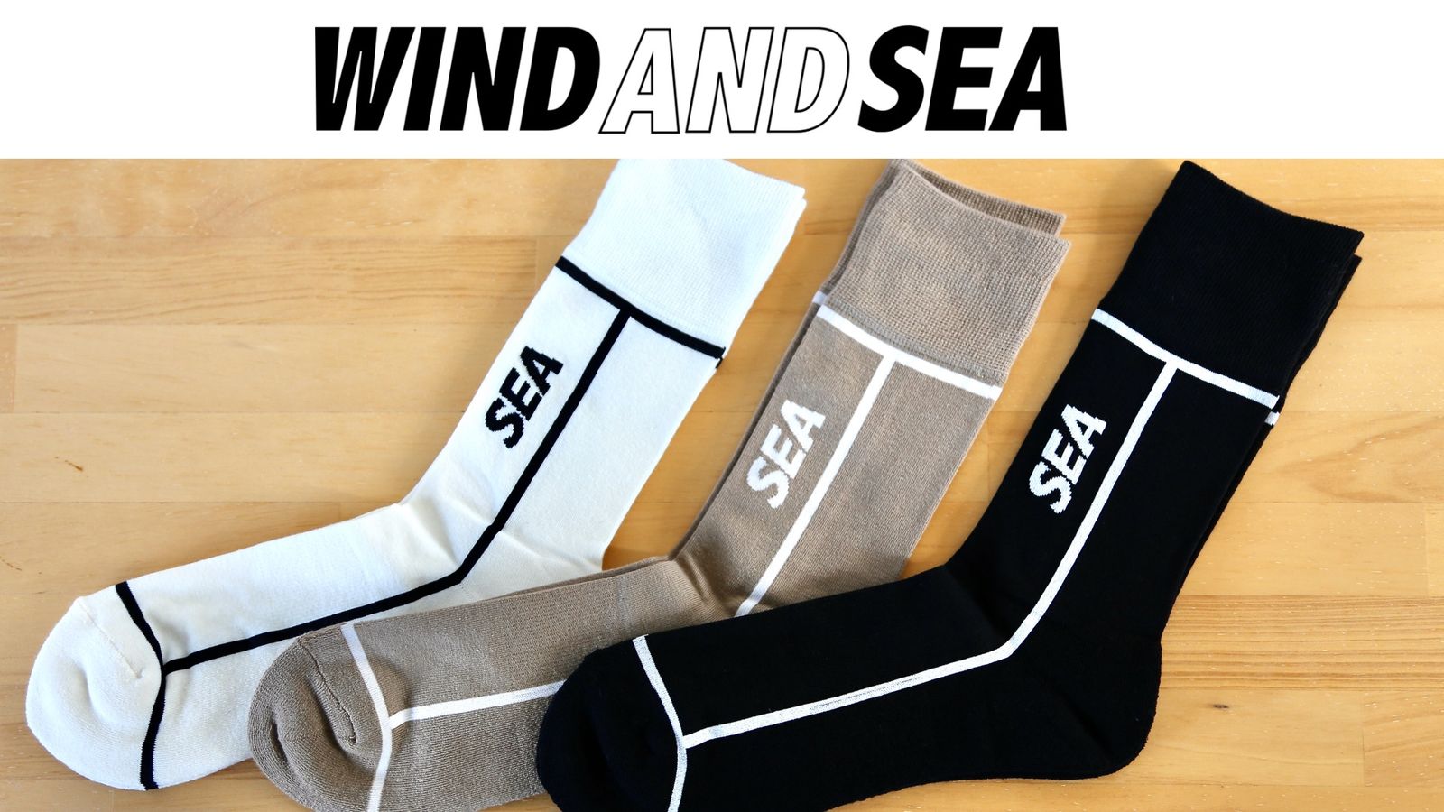 WIND AND SEA アイボリー ダメージ加工