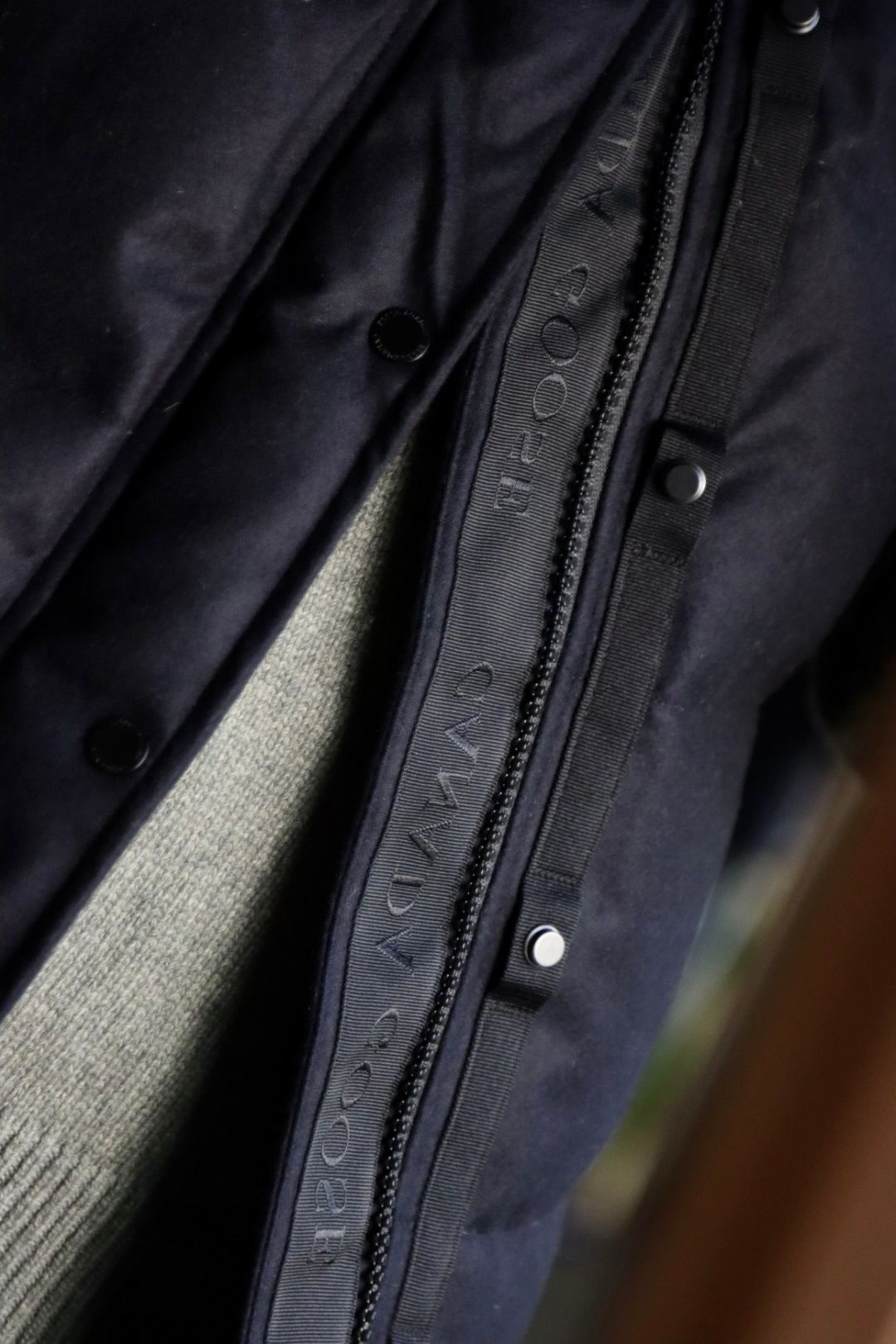 CANADA GOOSE カナダグース22AW GARSON VEST WOOL BLACK LABELスタイル.2022.10.26.